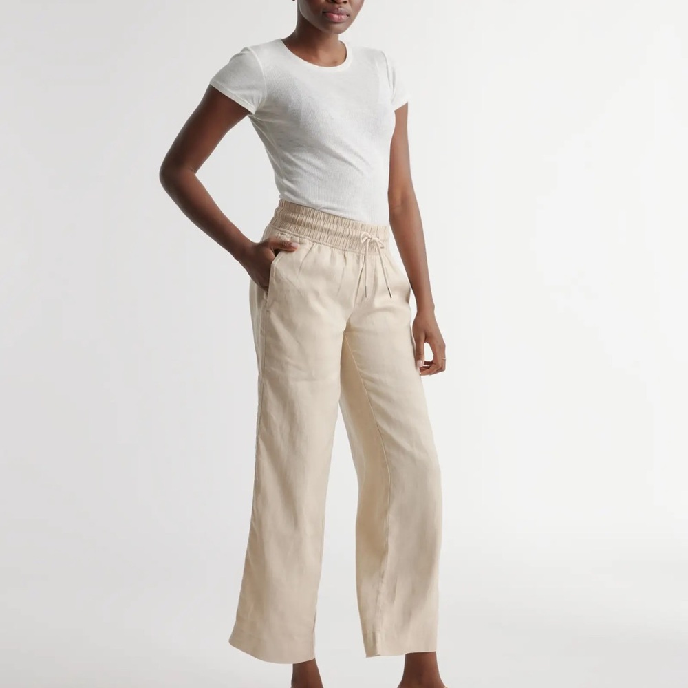 Quince 100% European Linen Wide Leg Pants